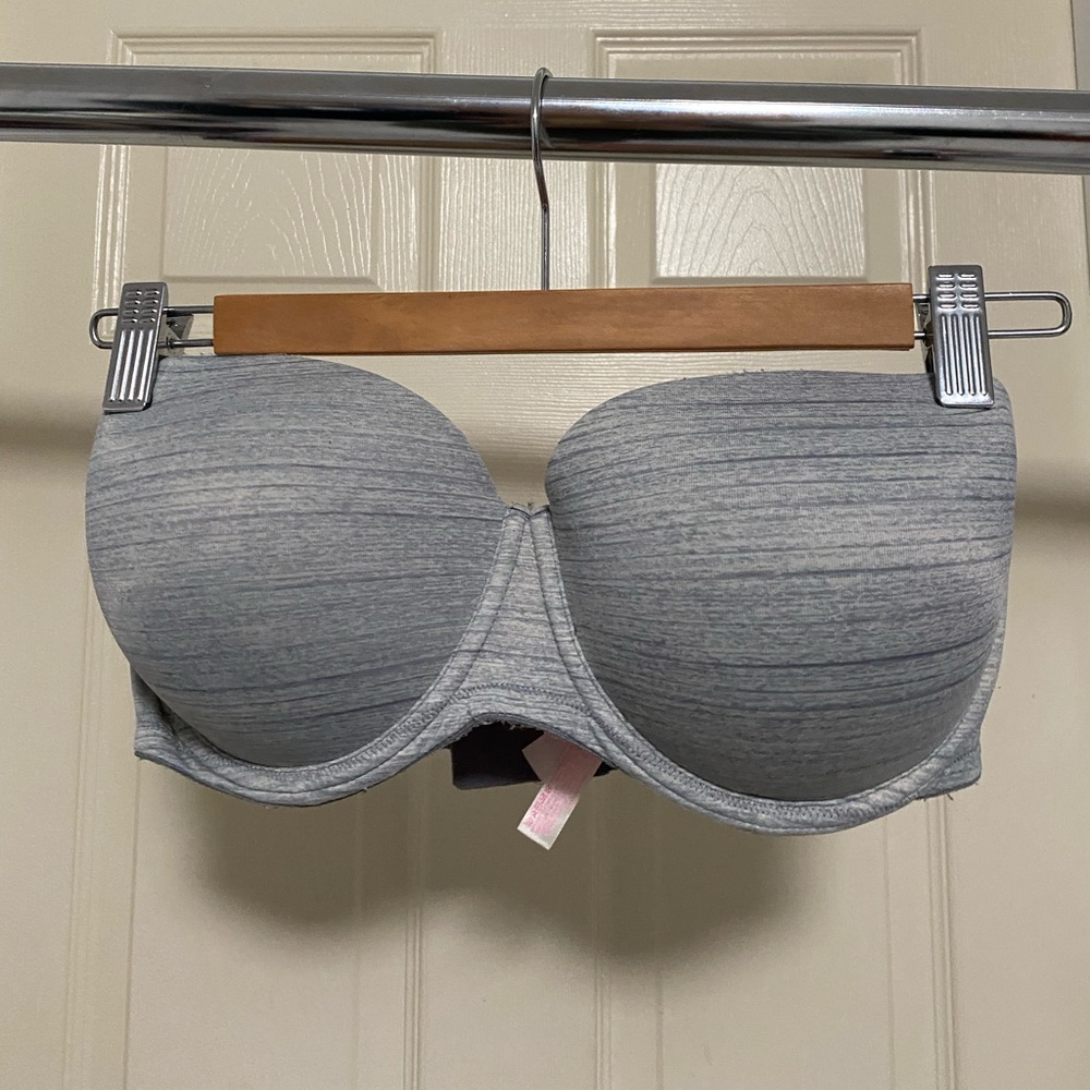 PINK strapless push-up bra